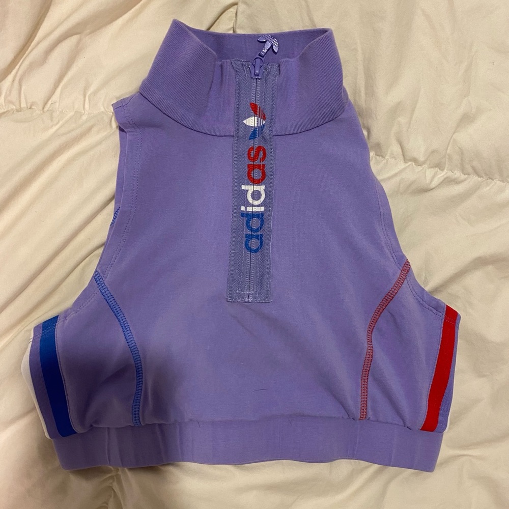 Adidas Originals Zipped Crop Top